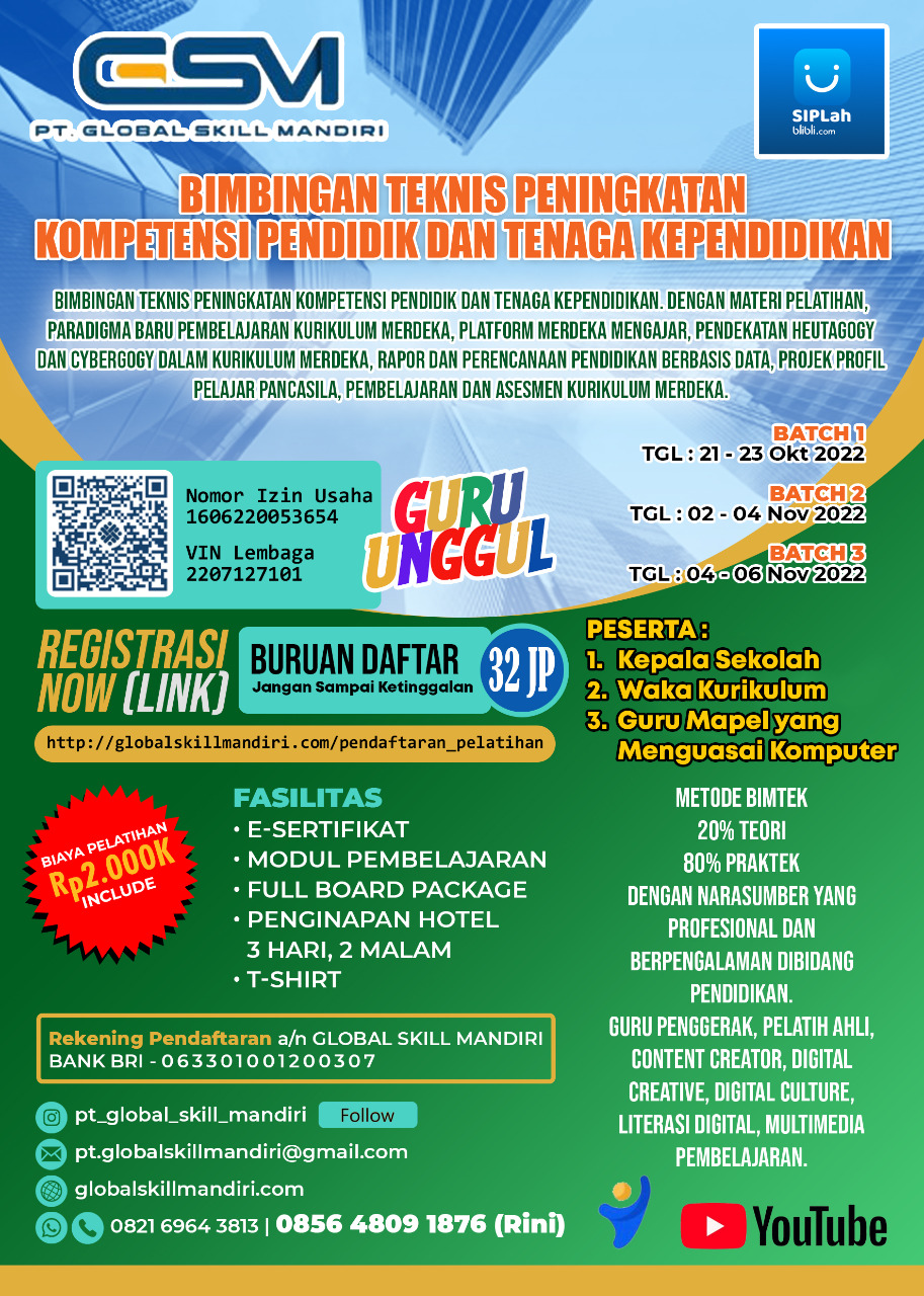 Bimbingan Teknis Peningkatan Kompetensi Pendidik dan Tenaga Kependidikan agenda_1665390923.jpeg